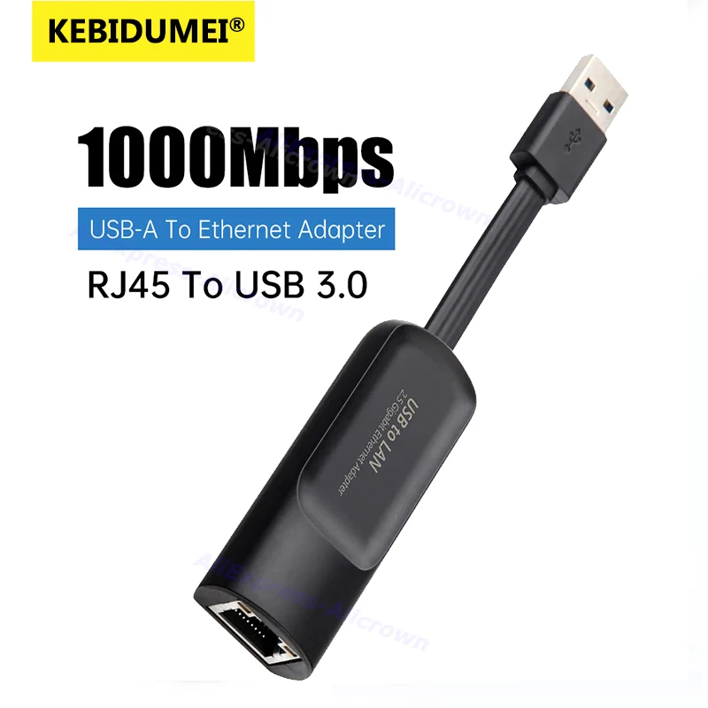 

Проводной USB-адаптер Ethernet USB3.0 2500/1000 Мбит/с, сетевая карта USB Type-C на RJ45 для ПК, ноутбуков и компьютеров