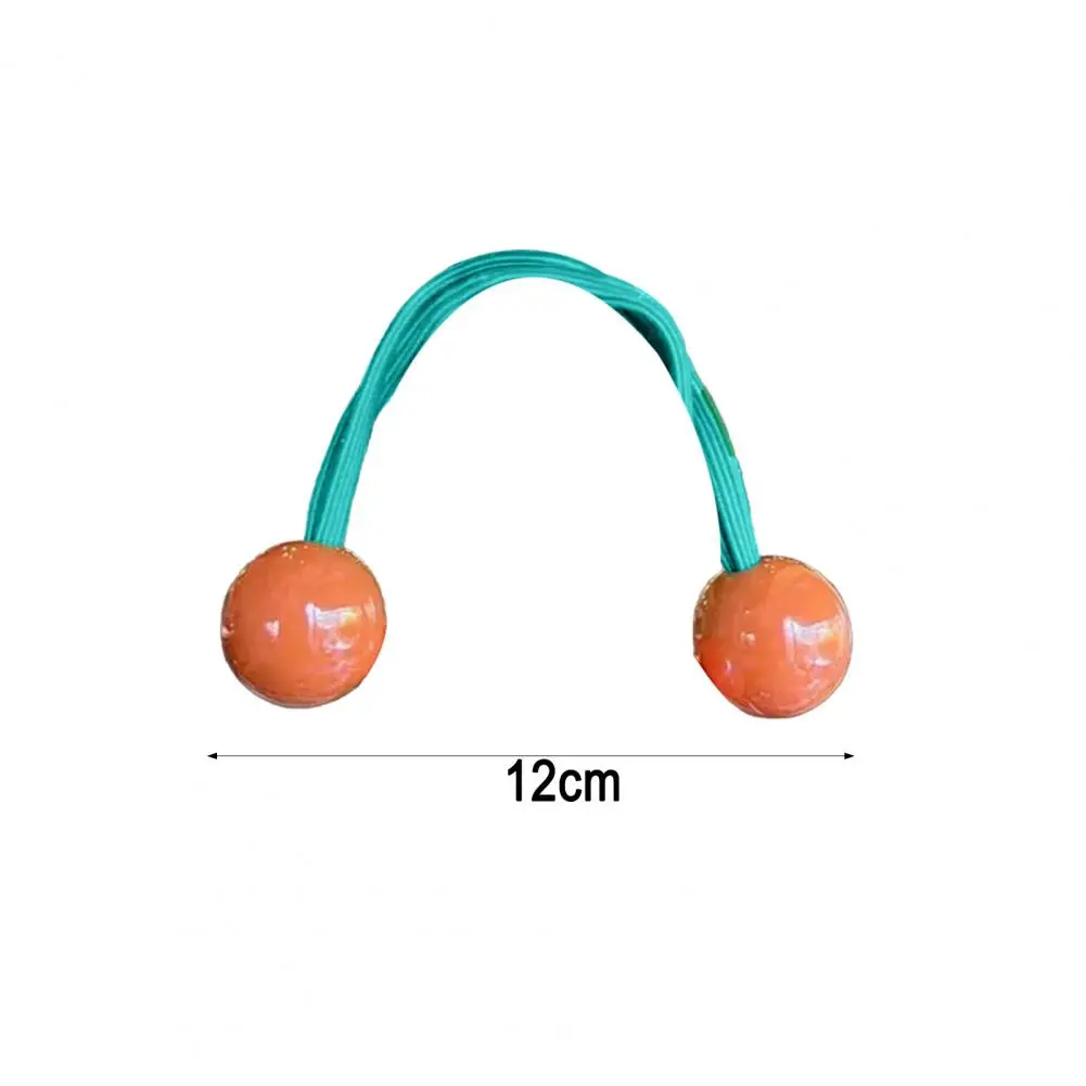 Шариковые украшения, аксессуары для волос, красочные узлы, набор колец для волос с шариковым украшением, высокоэластичные резинки для волос для женщин, 5/7 шт., веревка