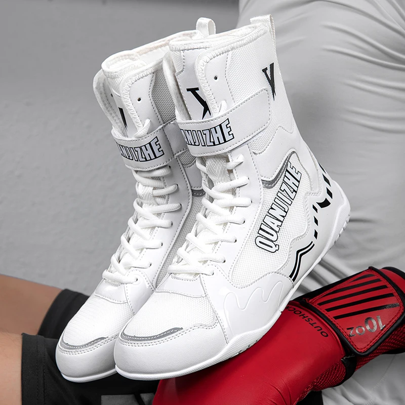 Professional Men Wrestling Boots Big Size Wrestling Sneakers Mens Boxing Shoes Hard-Wearing Gym Training Shoes Man