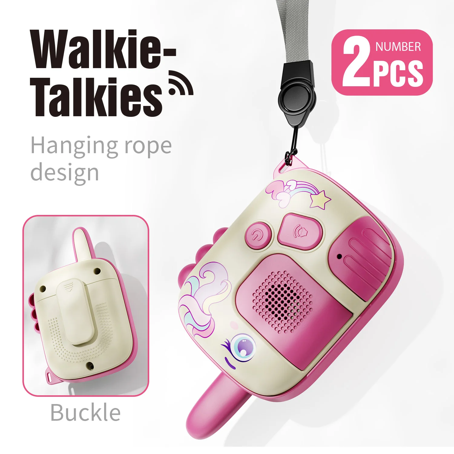 Talkie-walkie pour enfants, téléavertisseur portatif de 300M, Parent-enfant, télécommande extérieure sans fil, Communication intelligente, Puzzle, jouet cadeau