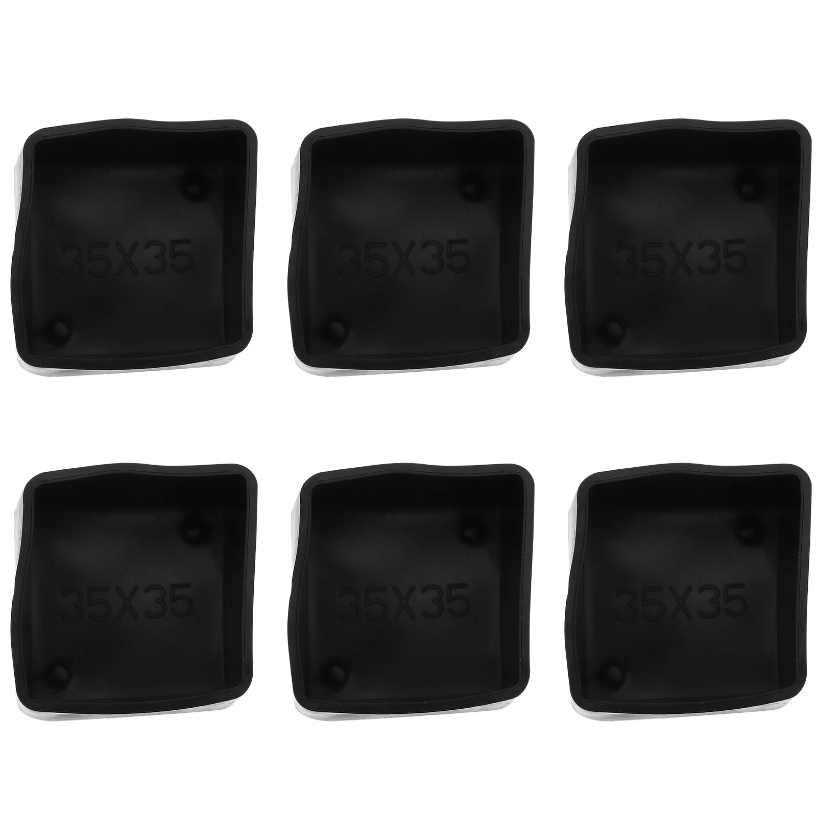 

24 Pcs Chairs Thickened Furniture Foot Mats Leg Pads Non Slip for Legs Non-slip Caps Black Cover Protector Feet Covers