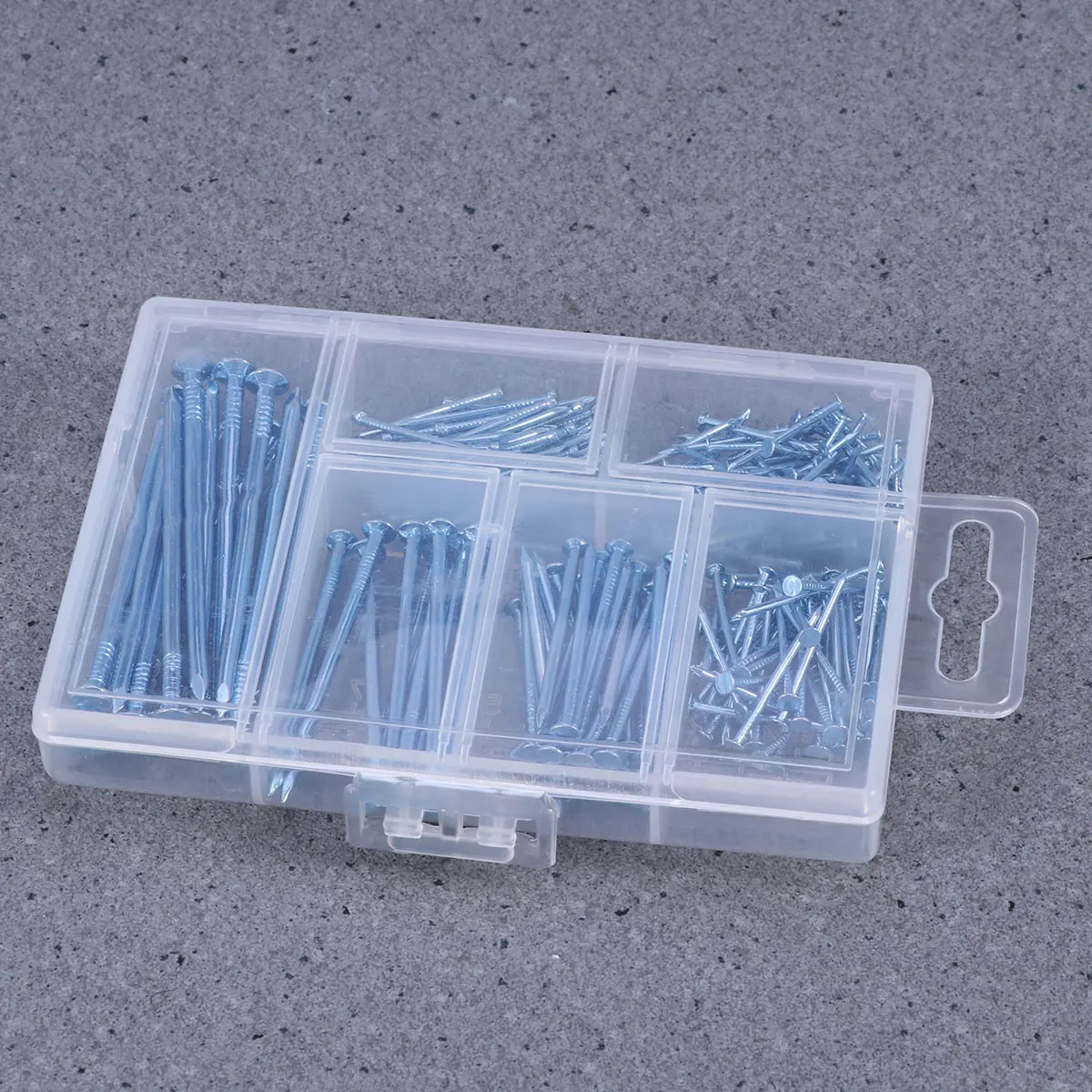 

240 pcs Round Head Assortment Rust-Resistant Steel For Woodworking Home Office Nails Picture Hanging Kit Silver Nails