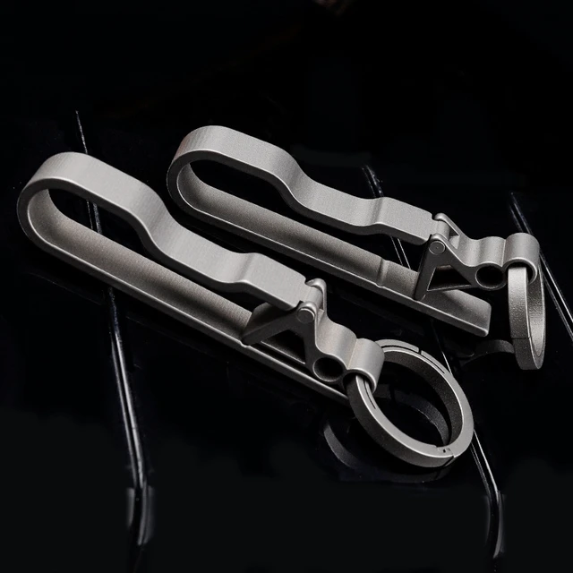 Titanium Alloy Waist Belt Loop Keychain Clip Key Holder Quick Release Hooks  With Detachable KeyRing for Men Best Gifts - AliExpress