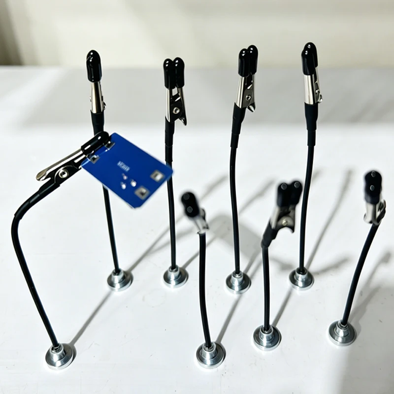 10/5PCS Magnetic Alligator Clips Model Painting Stand Base Holder Flexible Metal Price Tag Card Photo Clamp Airbrush Accessory