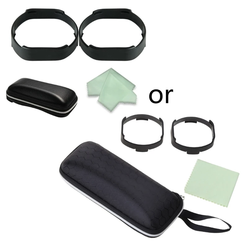 

2pcs Lens Anti-Scratch Rings Bracket for PS VR2 Glasses Lens Protector with Bag