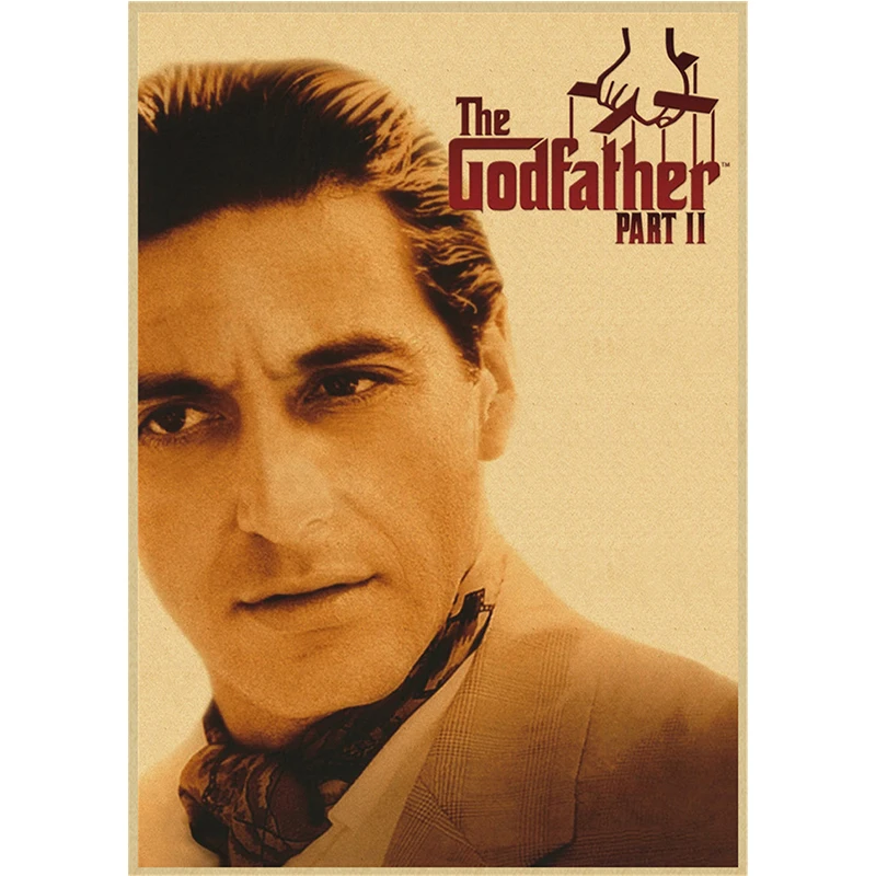 Classic Movie Gangsters Godfather Kraft Paper Poster Canvas Painting Wall Picture Posters and Prints for Living Room Decor