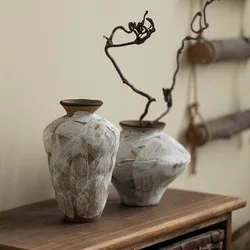 Home Decor Retro Art Wabi Sabi Style Handmade Ceramic Hydroponic Vase Hotel Decoration