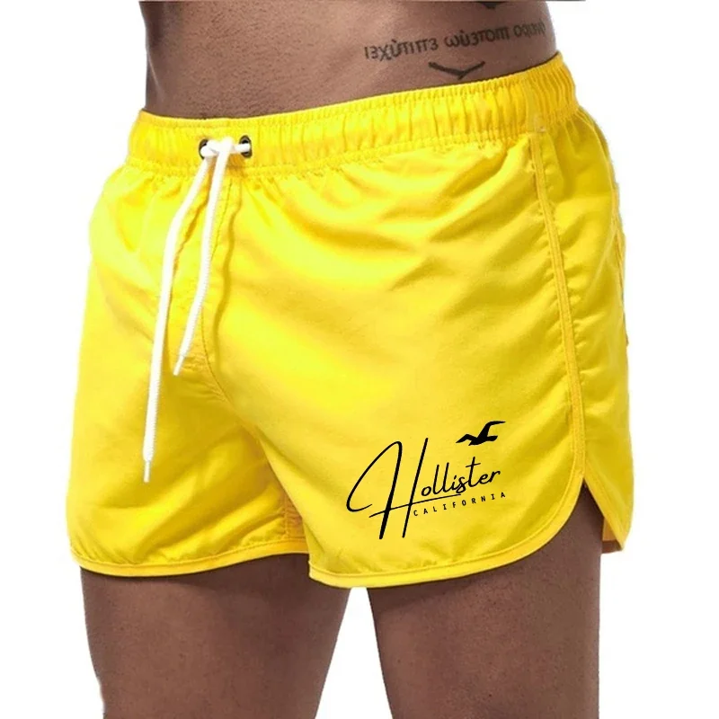 Casual Daily Fashion Summer Men's Shorts Pants 2025 Beach Trunks Swim Gym Quick Drying Swimming Homme Surf Ventilate Drawstring