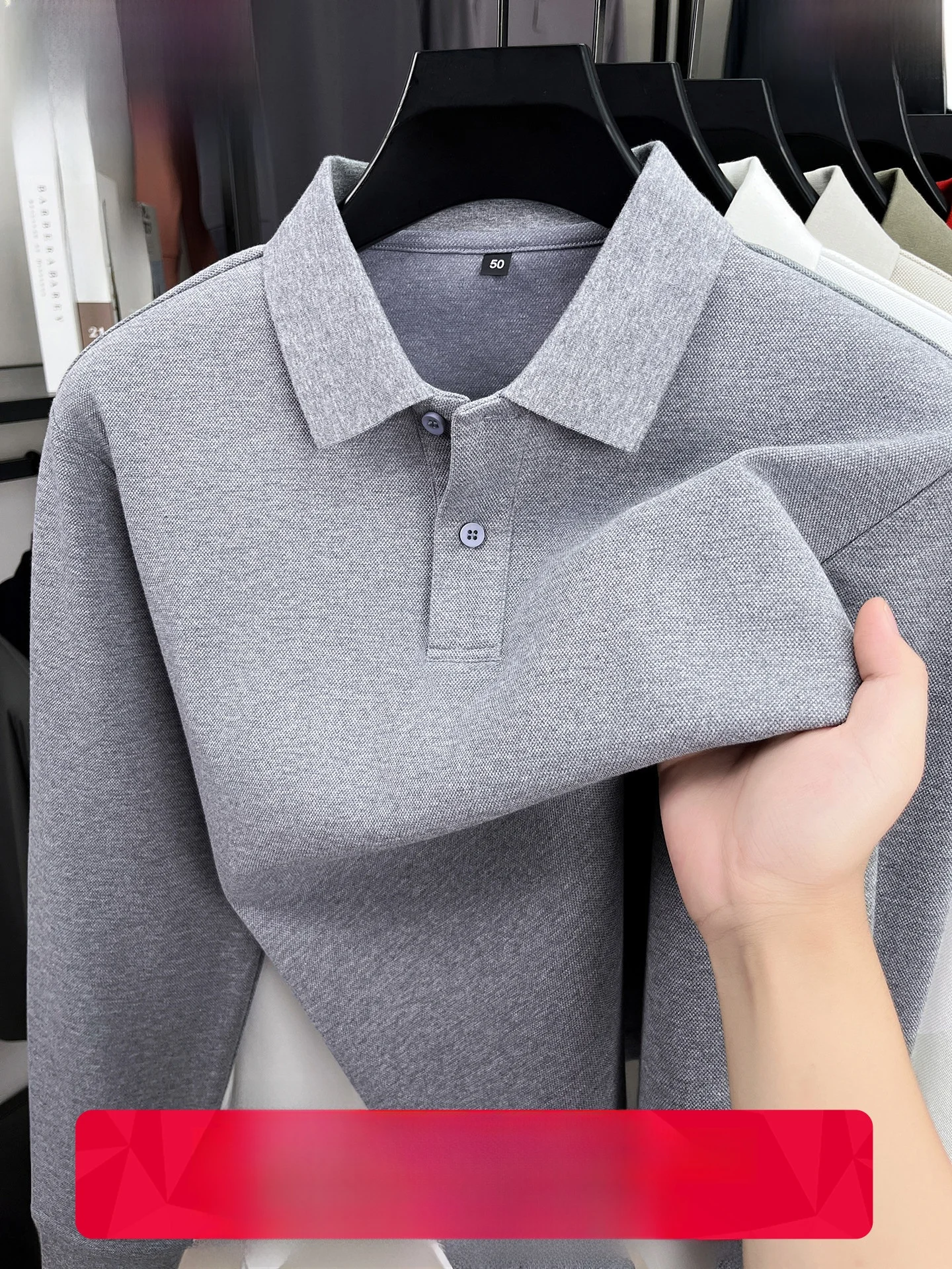 Versatile Long Sleeve  Shirt for Men Breathable Cotton Polyester Fiber Standard Fit Casual Style Button Placket Pure Color