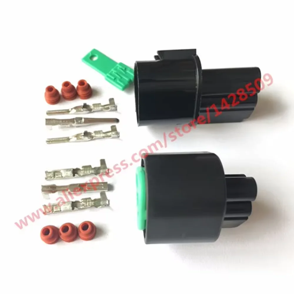 1 Set KUM PB625-03027 PB621-03020 3 Pin Female And Male Auto Connector Headlight Socket