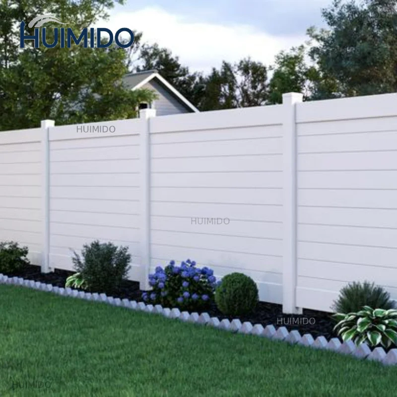 Easy-Install Privacy Decking Fence for Outdoor Wood Garden Fence Vertical Aluminum Metal Slat Fence with Privacy Panels