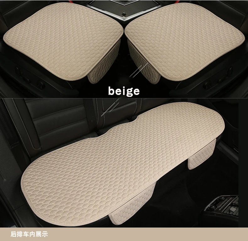 Auto sitz abdeckung vorne/hinten flachs sitz schützen kissen automobil sitzkissen protector pad auto abdeckungen matte schützen – Detail 9