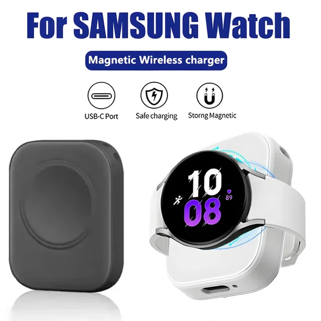 Magnetyczny bezprzewodowy przenośny zegarek USB typu C Szybka ładowarka do Samsung Galaxy Watch Ultra 7 Classic 5 Pro Uniwersalne szybkie ładowanie