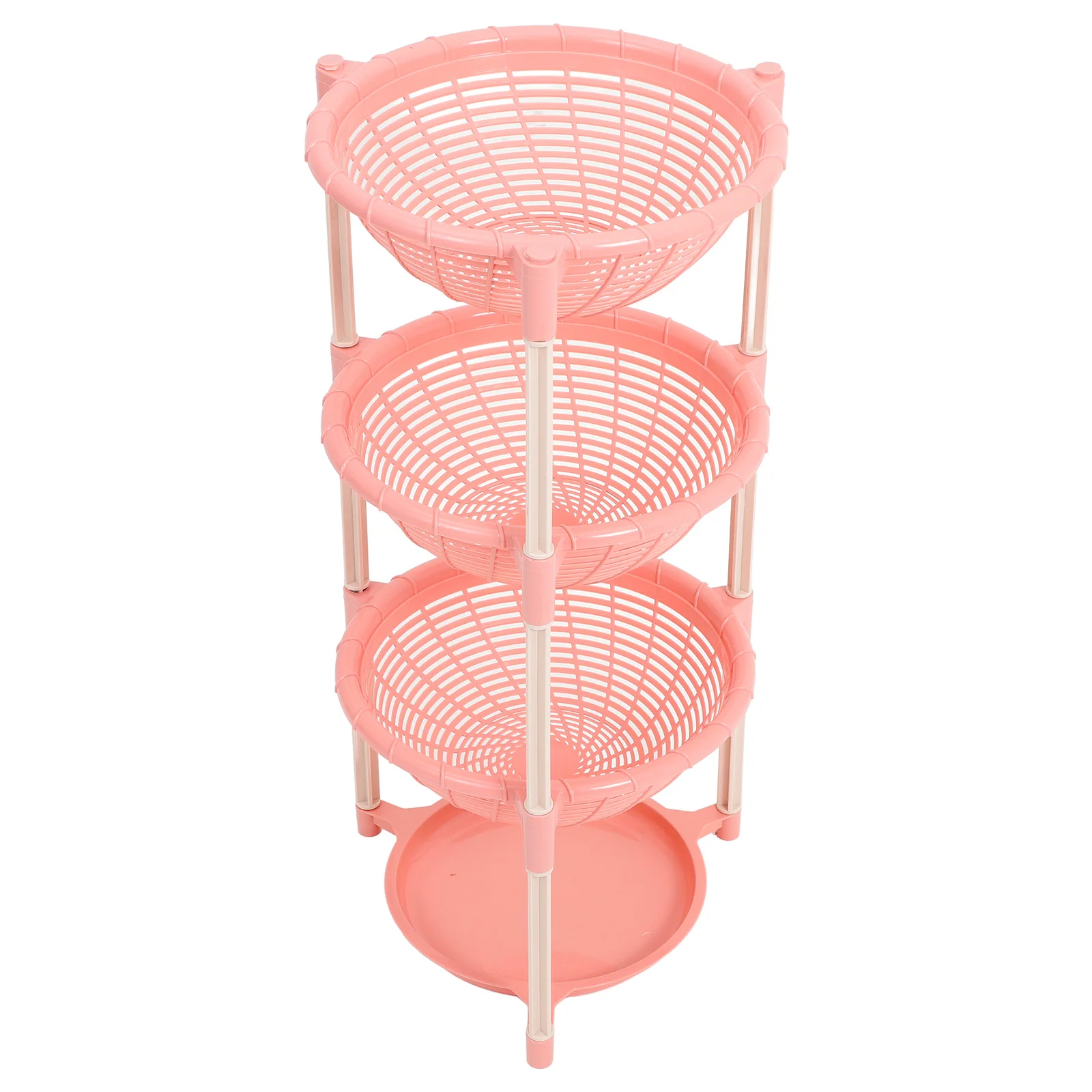 

1 pc Kitchen Storage Shelf Multi-Layer Vegetable Basket Drainage Holes Fruit Organizer Rack For Home Bathroom Living Room Pp