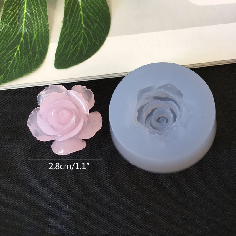 652F Camellia Peony Daisy Epoxy Resin Mold Jewelry Silicone Casting Molds DIY Jewelry Keychain Mold Pendant Decoration