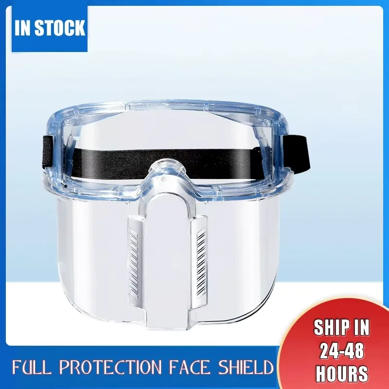 Full Face Safety Glasses Anti-Dust Face Shield Impact Resistant Protective Mask Work Safety For Painting Carrying Woodworking