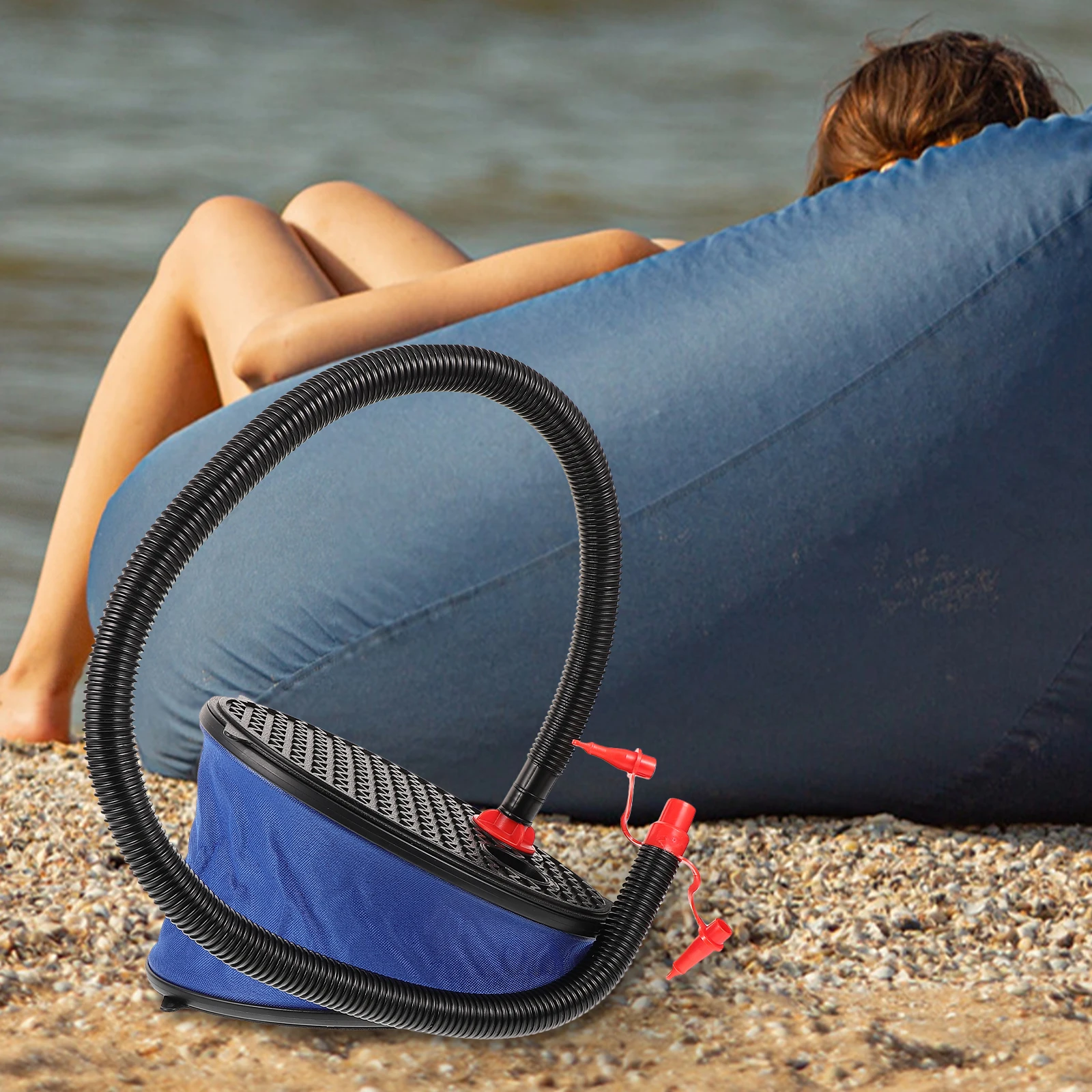 

Foot Pump Inflatable Portable Multi-function Air Tool Boat Plastic Quick Inflate for Ball Mattress Balloon Bed