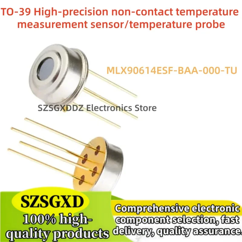 1-5-10Uds MLX90614ESF-BAA-000-TU MLX90614ESF TO-39 High Precision Non-contact Temperature Measurement Sensor Temperature Probe