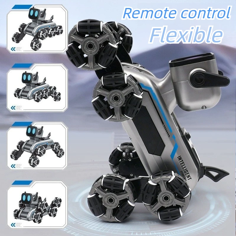 RC Robot Dog Car Intelligent Robot Dog Remote Control Car Eight Wheel Special Skills Remote Control Cars Boys Birthday Gift