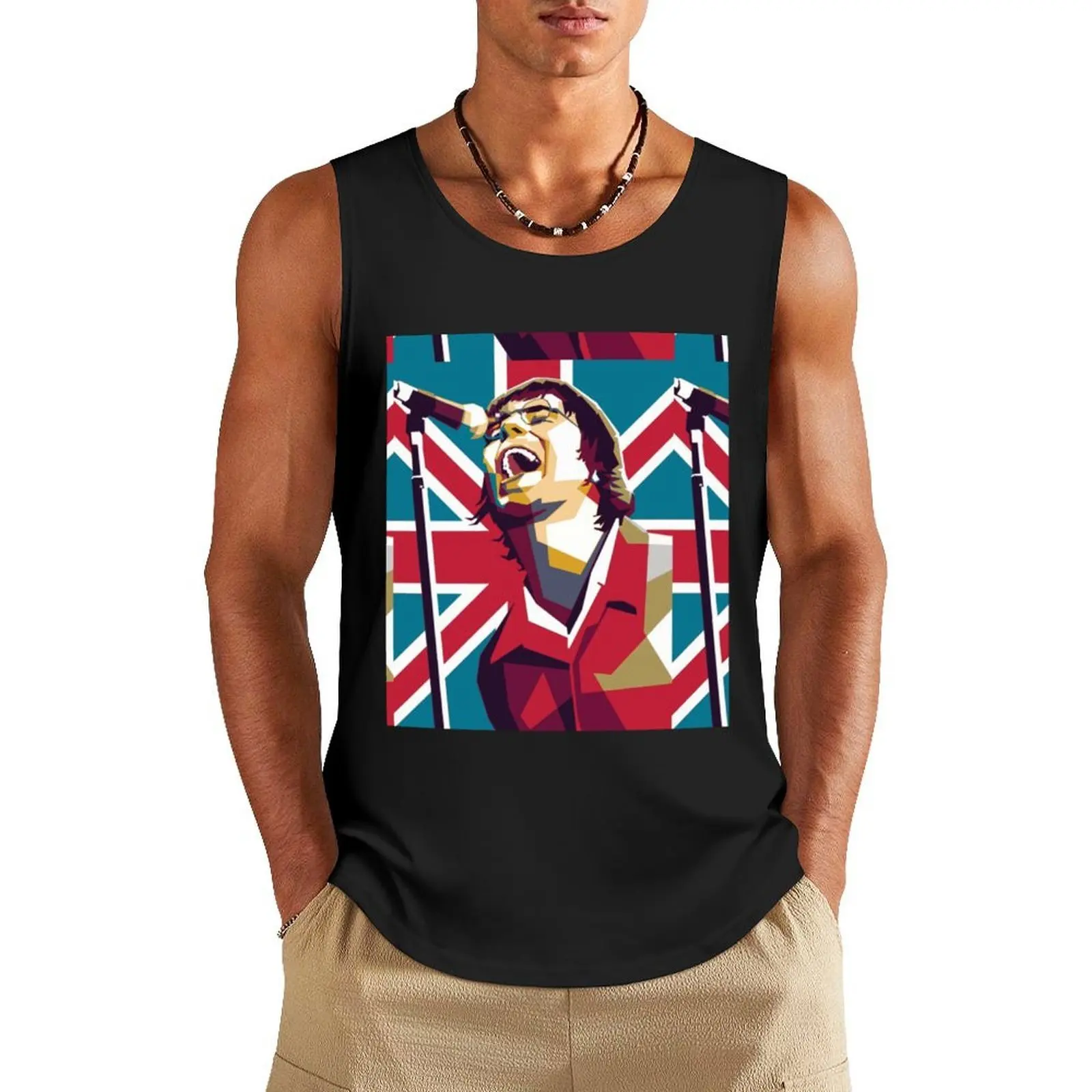 

liam gallagher art Tank Top cute tops Body man mens clothing