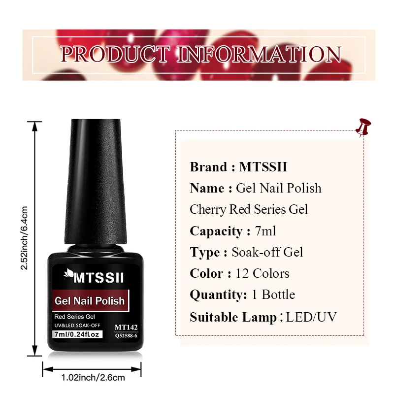 7ml Red Christmas Gel Nail Polish Starter Red Cat Magnetic Soak Off Semi Permanent Nail Gel Polish Suitable For All Seasons