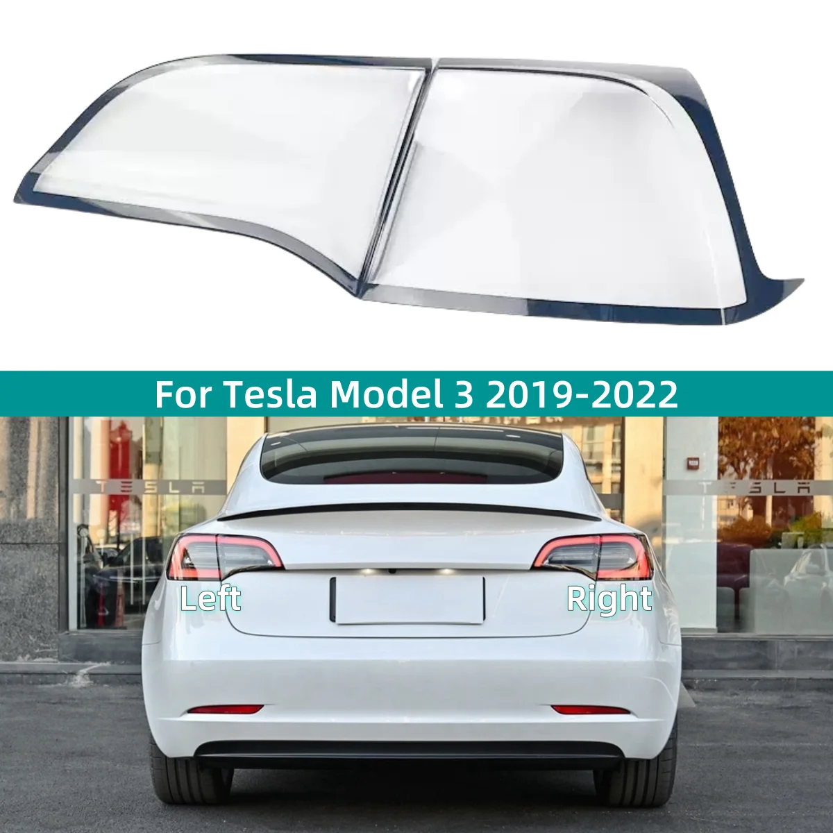 

For Tesla Model 3 2019 2020 2021 2022 Car Interior Spare Parts Headlight Cap Transparent Anti-UV And Anti-Aging