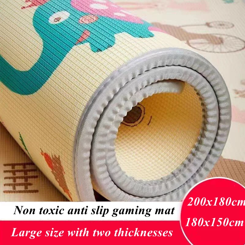 

200x180cm Large Size Baby Crawling Play Mats Non-toxic High-quality EPE Baby Activity Gym Carpet Baby Game Children's Safety Rug