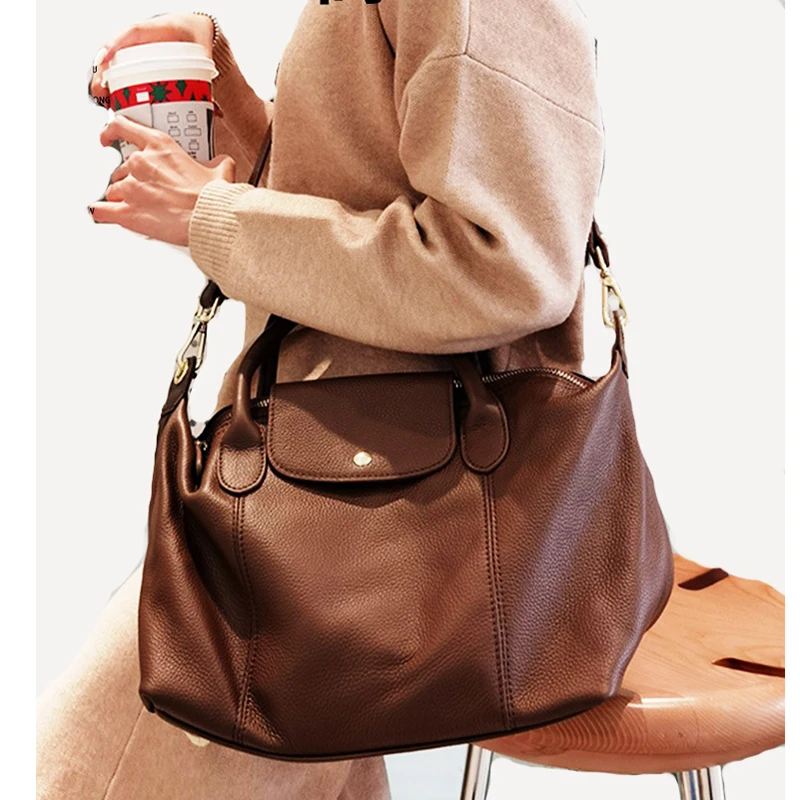 

2025 Women's Luxury Designer Fashion Casual Shoulder Bag High-Quality Leather Large Capacity Classic Tote Handbag