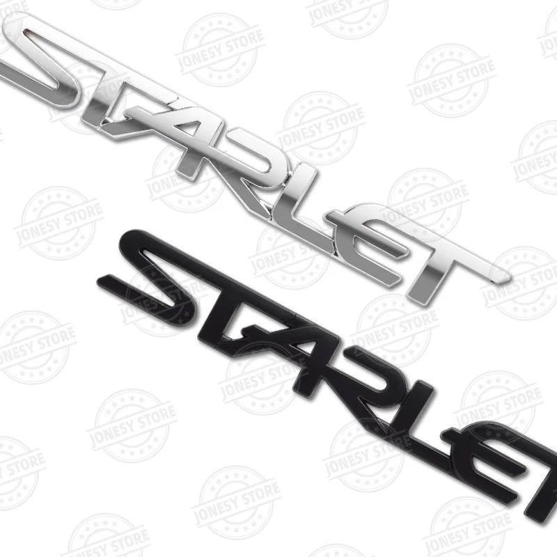 Auto Metal For Starlet Logo EP82 EP91 P7 P8 P9 Glanza Vitz GT Turbo 3D Badge Lettering Decals Trunk Sticker Car Styling ﻿