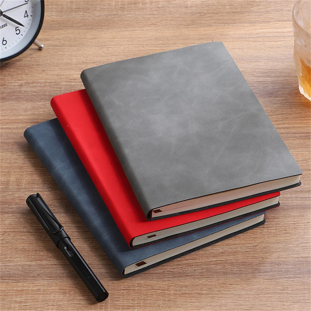 A5 Agenda Organizer Hardcover Note Book Office School Supply PU Leather Notebook Notepad Diary Business Journal Planner