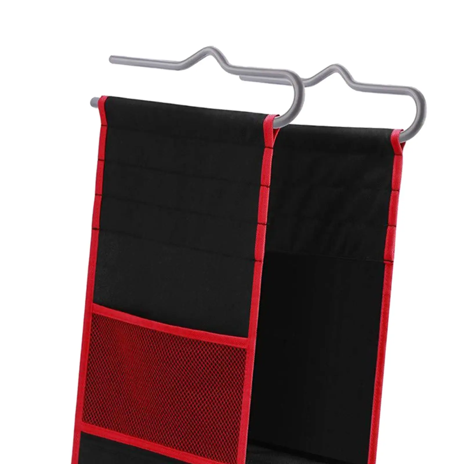 Hanging Storage Organizer with Adjustable Side Compartments for Home and Office Use