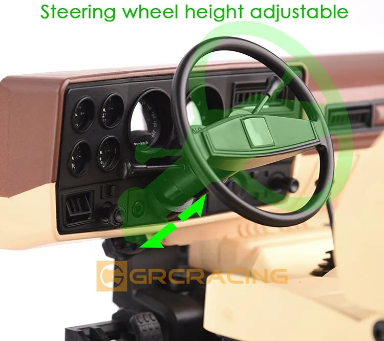 Für 1/10 Rc Auto Traxxas Trx4 K5 Innenraum Pioneer 1979 Simulation Mittelkonsole Sitz Modifikation Teile Grc G161kb – Detail 13