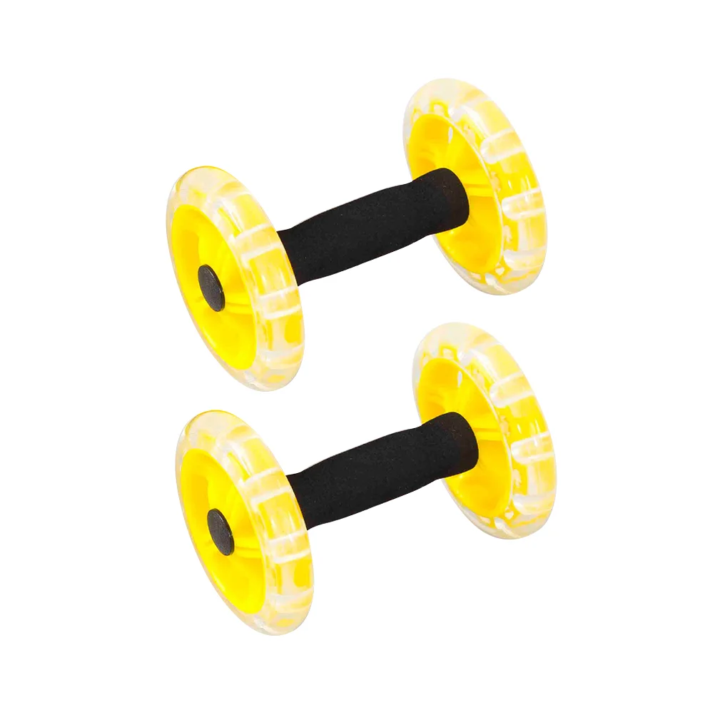 

Tennis Heat Shrink Sleeve Ab Fitness Roller Rollers Wheel Lose Weight Device Push Dumbells