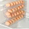 3 Layer / 4 Layer Automatic Egg Roller New Household Kitchen Dedicated Egg Roller Rack Space Saving Large Capacity Egg Organiser 2