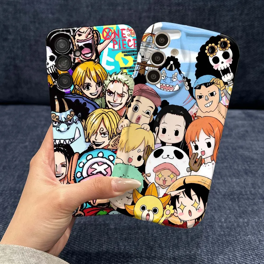 

Japanese anime One Piece For Samsung Galaxy S26 S25 S24 S23 S22 S21 Plus Ultra FE Lite 5G Feilin Wave Oil Shell Phone Case