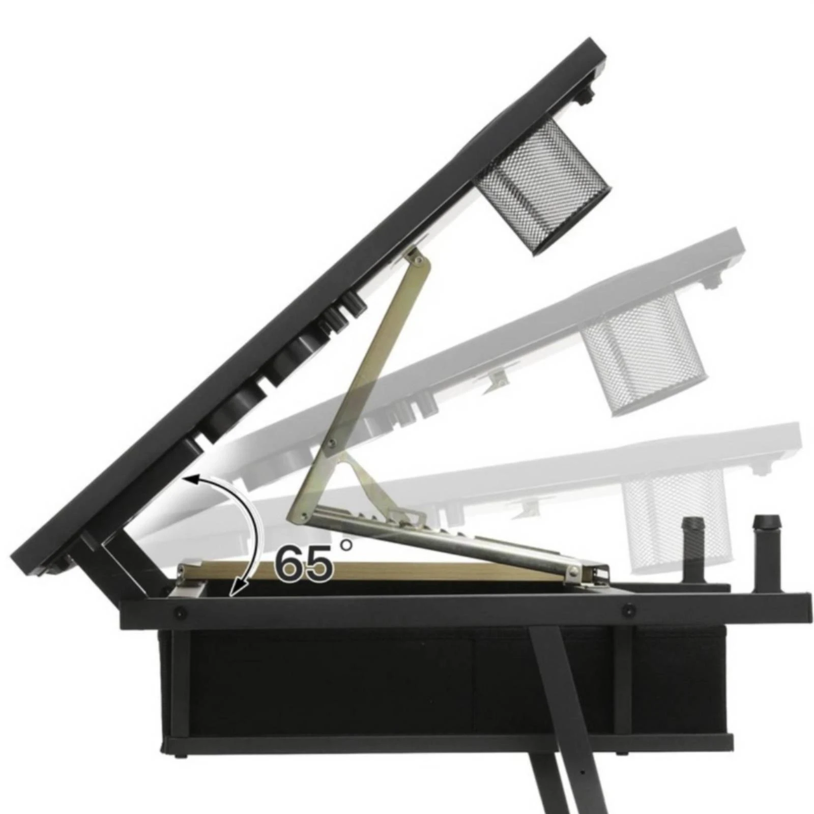 

Drafting Table Versatile Drafting Table with Drawers Art Desk with Drawers Tilted Painting Desk with Storage Long-Lasting