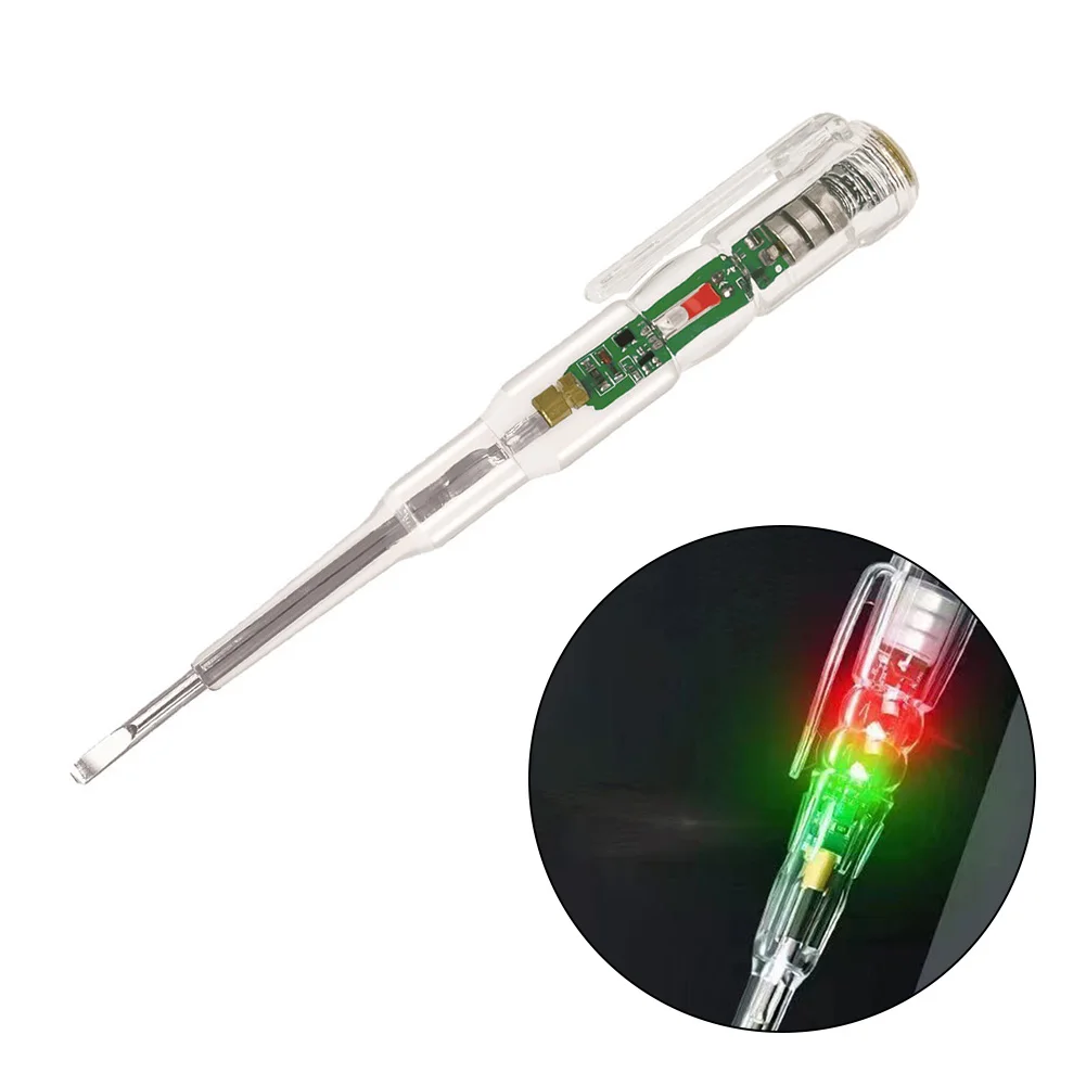 1pc Test Pen For High Brightness Colored Circuit Tester Traffic Light Test Pen Intelligent Induction Power Voltage Detector Pen