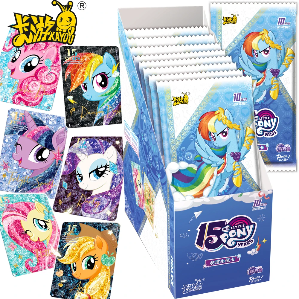 

Genuine KAYOU My Little Pony Cards Well-liked Cute Roles Magical Friendship Joyful Celebration Surprise Hidden Cards Toys Gifts