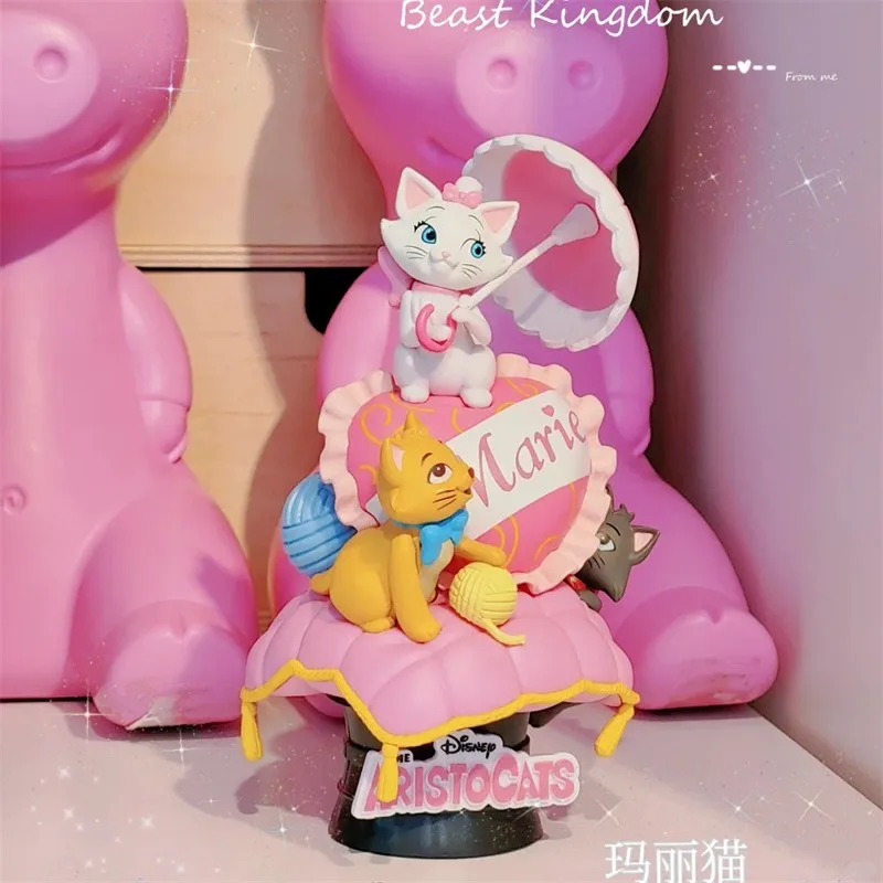 

New Disney Version Marie Cat Animation Scene Desktop Dolls Model Garage Collection Gift Toys Birthday Gift Donald Duck