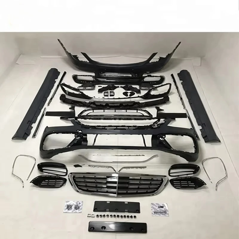 

For 2018 New Style S Class Body Kit W222 S65 Body Kit for S320 S350 S400 S500 To S63 S65 with Headlights and Tail Lights