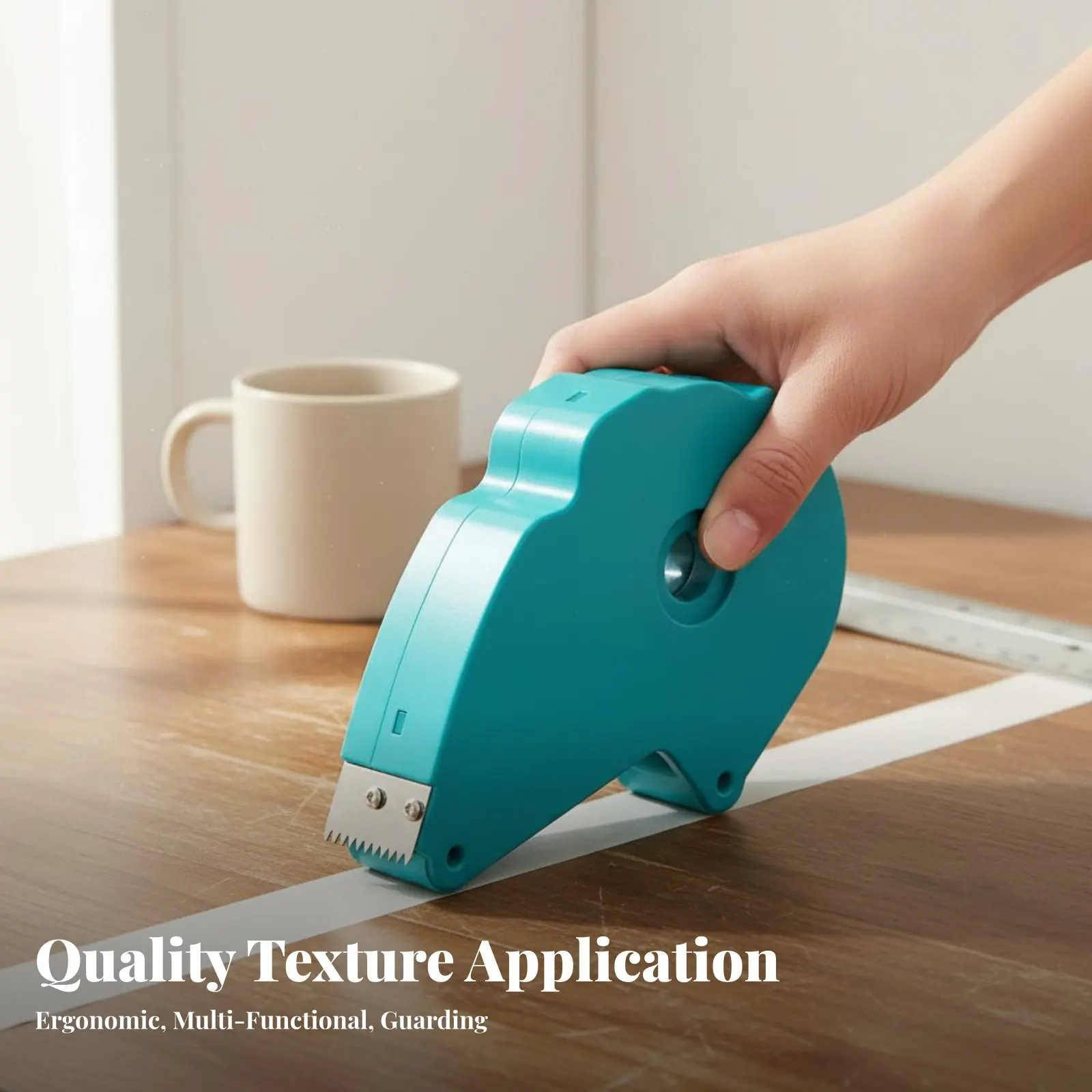 

Masking Tape Applicator Portable Masking Tape Dispenser Precise Application Space-Saving Design for Crafters