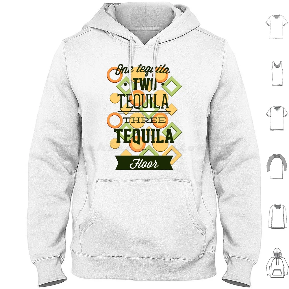 Sweat à capuche en coton à manches longues Tequila 1 2 3 Floor, pour les vacances, l'été, Benidorm, la plage, le bar, les jours heureux, les boissons, les soirées, les enterrements de vie de garçon et de jeune fille