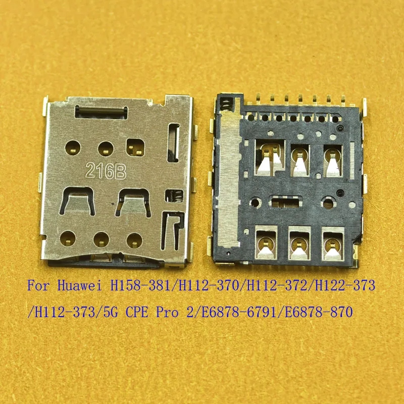 1-100Pcs Sim Card Reader Tray Holder Connector Plug Router Wifi For Huawei H158-381 H112-370 H122-373 5G CPE Pro 2 E6878-870 370
