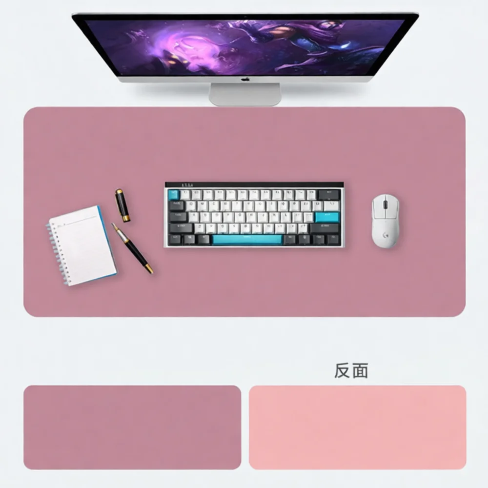 Extended Leather Mouse Pad Waterproof Desk Mat Non Slip Protector For Office Study Comfortable Wrist Support Pad