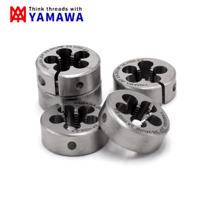 1PCS YAMAWA HSSE Left Hand Metric and Fine Round Die M2M2.3M2.5 M2.6 M3 M4 M4.5 M5 M6M7 M8 M9  AR-D Screw Threading Dies