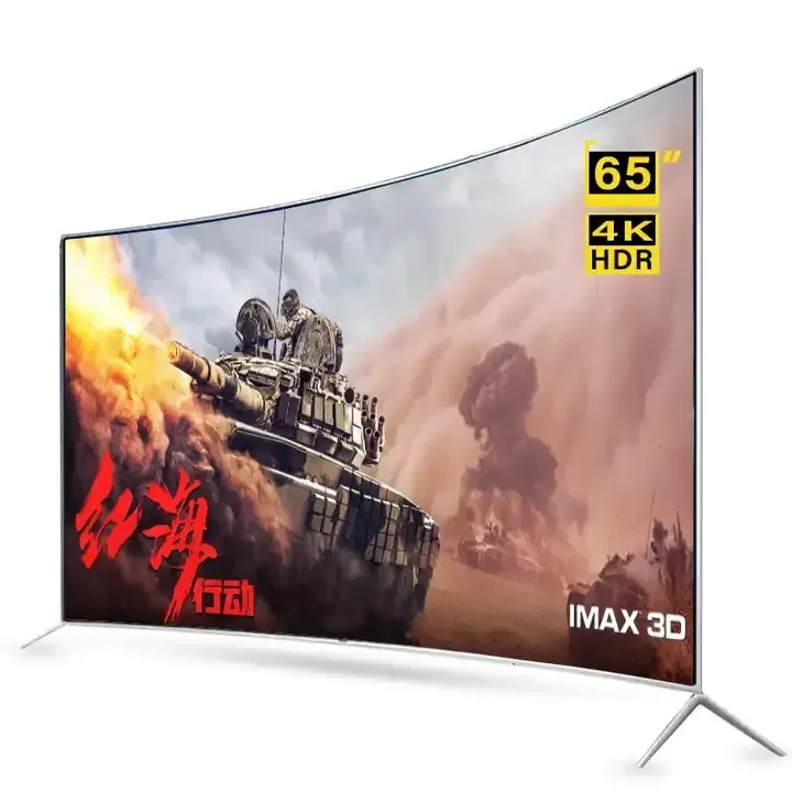 Curved65 Inch Smart TV 4K Big Screen Ultra HD LED TV Television