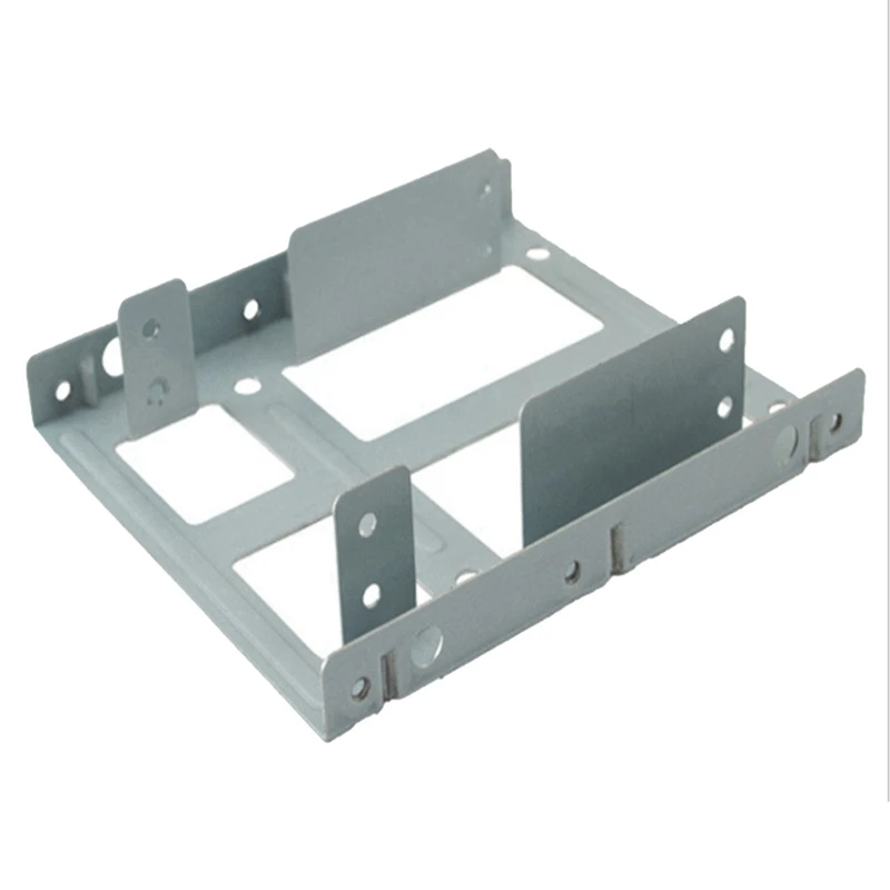 

1 Piece 2.5 Inch To 3.5 Inch Adapter Mounting Bracket For 2X2.5 Inch SSD/HDD To 3.5 Inch Bay