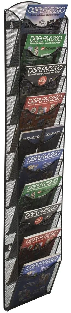 Wall Mount Literature Rack, File Folder Organizer, Customized