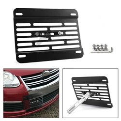 Artudatech New Front Bumper Tow Hook License Plate Mounting Holder Bracket For VW MK6 Golf