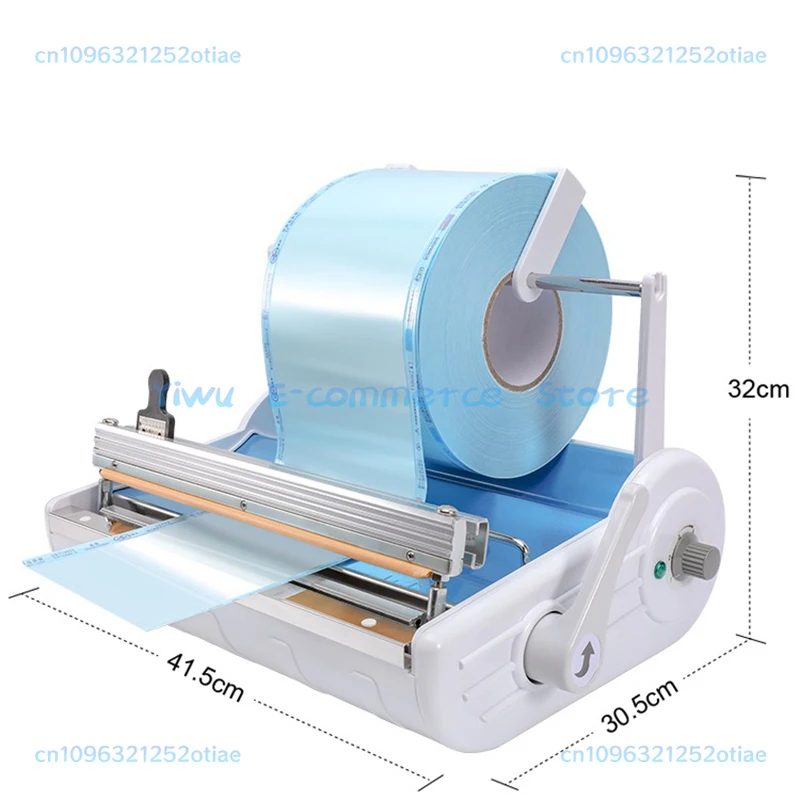 Useful 80 Dental Sterilization Bag Sealer with Bracket Packaging 500W AC220V 50Hz for Medical Equipment Packaging 0-250mm BB